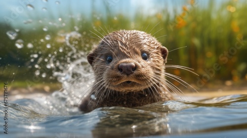 seal in water photo