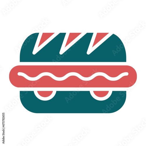 Vector Design Hot Dog Icon Style