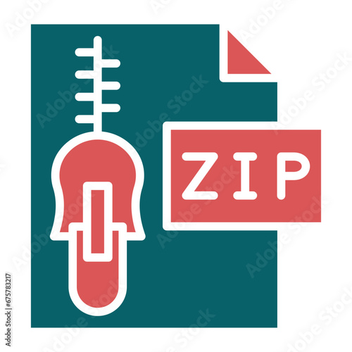 Vector Design Zip File Icon Style