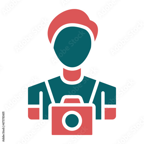 Vector Design Cameraman Icon Style