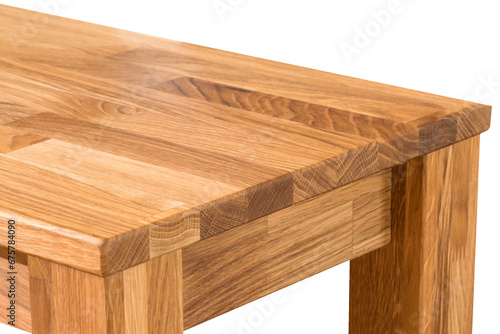 Wooden table elements close view png, isolated object