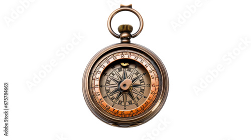 vintage compass isolated on transparent white background