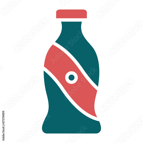 Vector Design Cola Bottle Icon Style