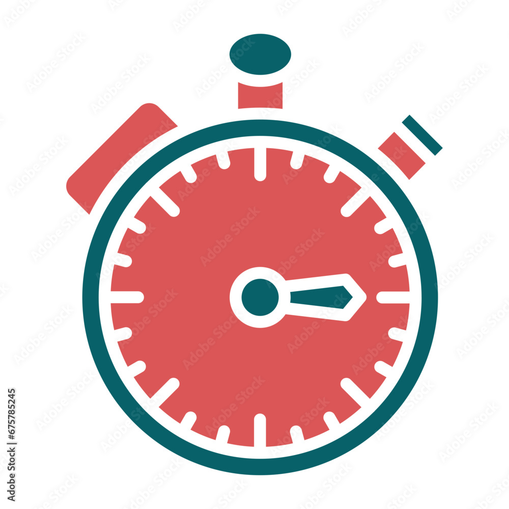 Vector Design Stopwatch Icon Style Vector Design Stopwatch Icon Style