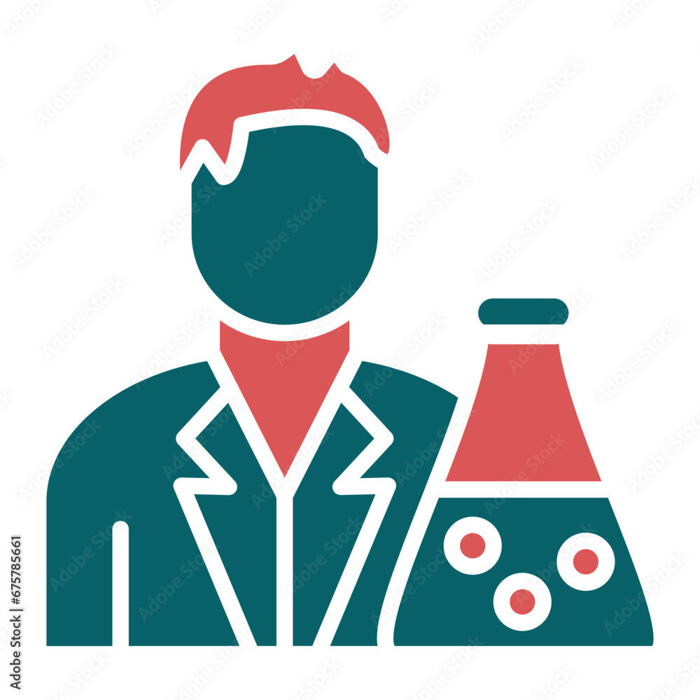 Vector Design Chemist Icon Style Vector Design Chemist Icon Style