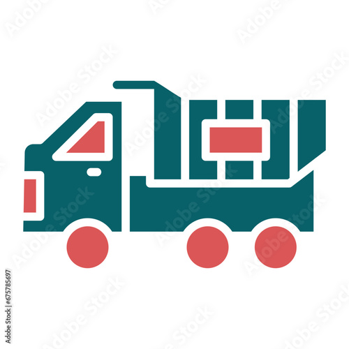 Vector Design Dump Truck Icon Style