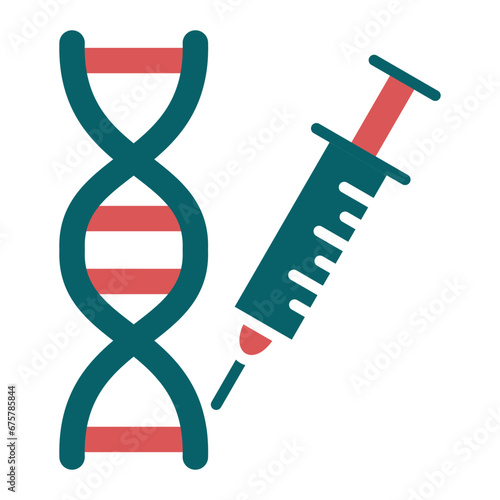 Vector Design Genetic Engineering Icon Style