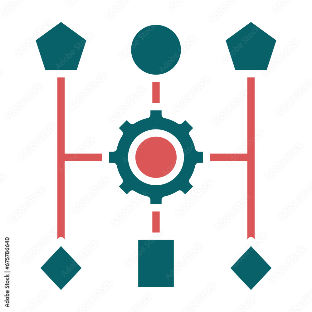 Vector Design Algorithm Icon Style Vector Design Algorithm Icon Style