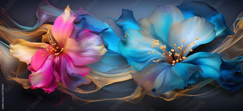 Flowers abstract background 