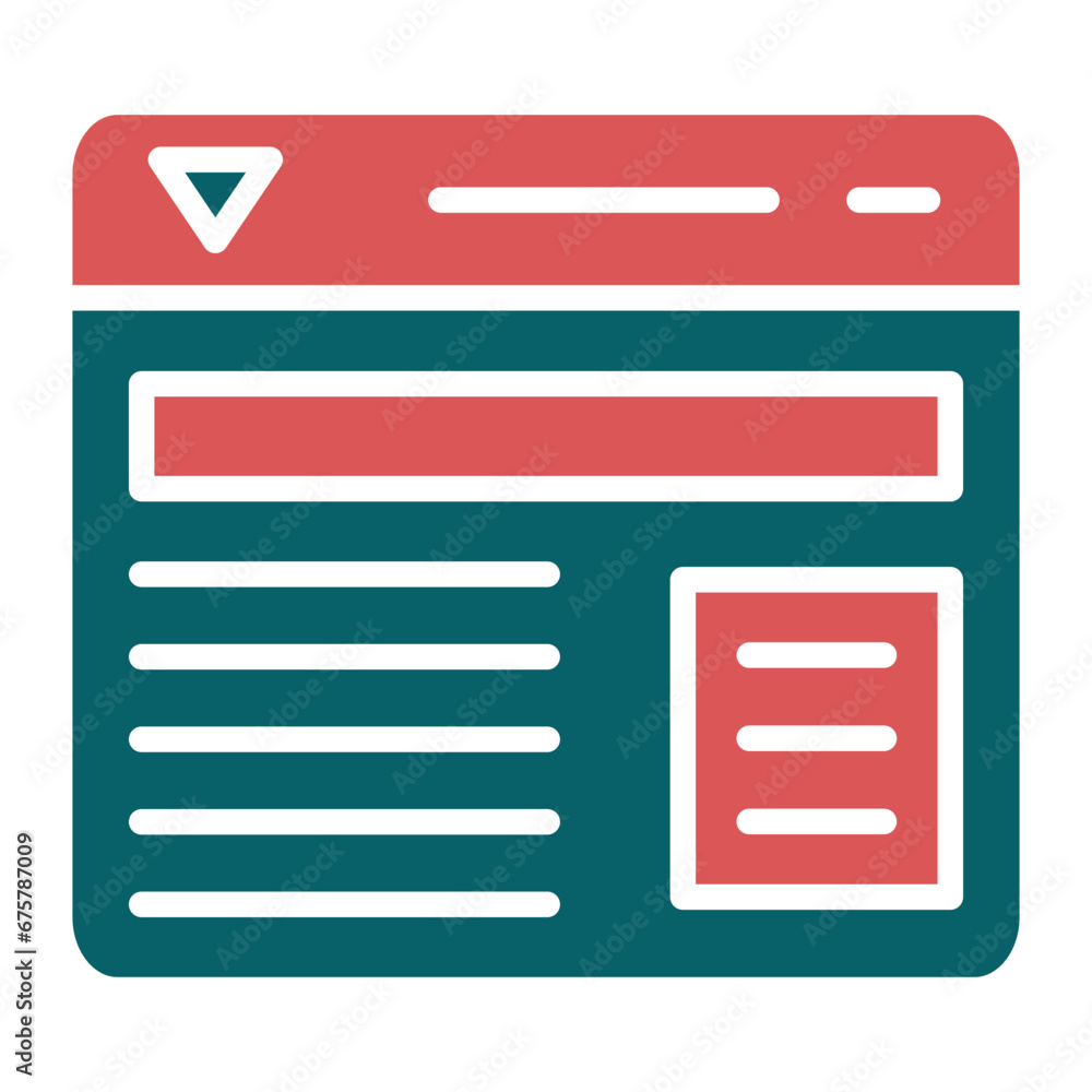 Vector Design Website Layout Icon Style Vector Design Website Layout Icon Style