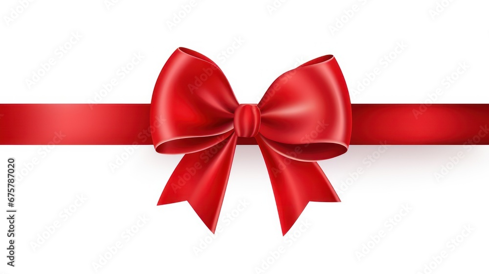 red bow isolated on white background red bow isolated on white background