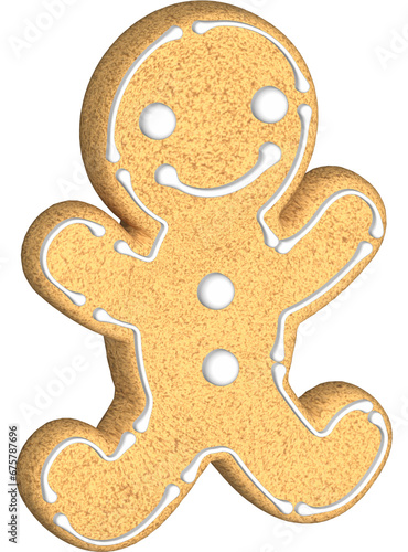 Gingerbread illustration. Hand drawn picture © Nataliia
