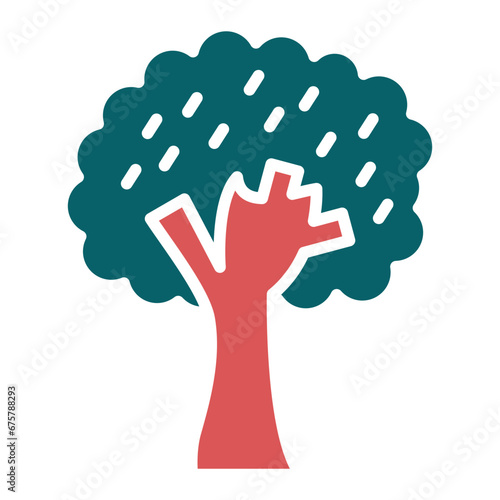 Vector Design Deciduous Tree Icon Style