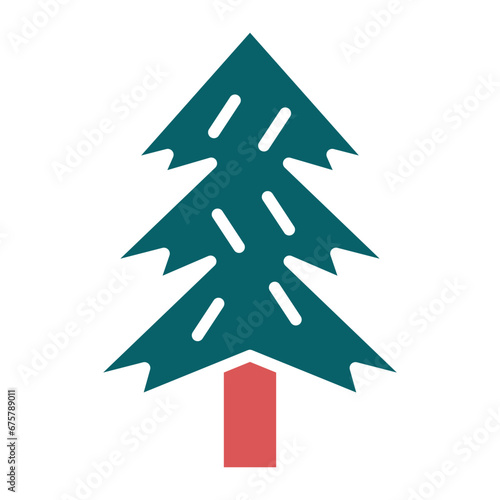 Vector Design Pine Tree Icon Style