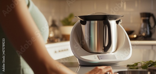 women using thermomix at home photo