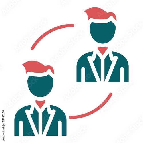 Vector Design P2P Lending Icon Style