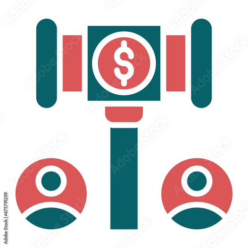 Vector Design Public Auction Icon Style