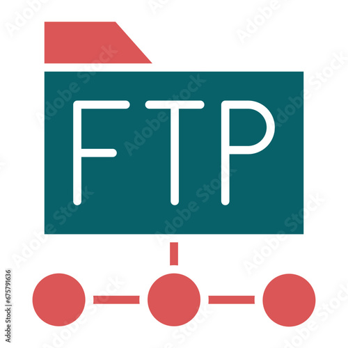 Vector Design Ftp Protocol Icon Style