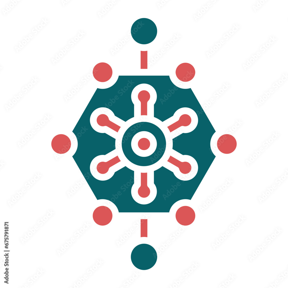 Vector Design Biological Network Icon Style Vector Design Biological Network Icon Style