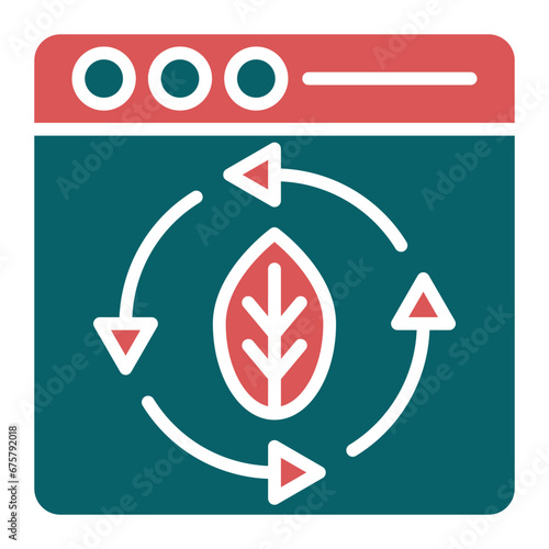 Vector Design Continuous Updating Icon Style