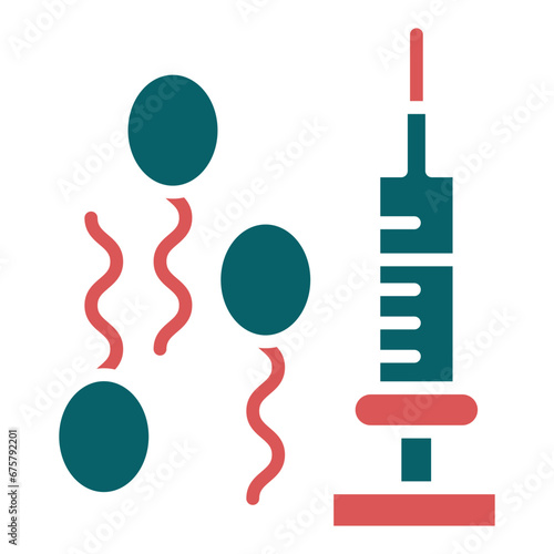 Vector Design In Vitro Fertilization Icon Style