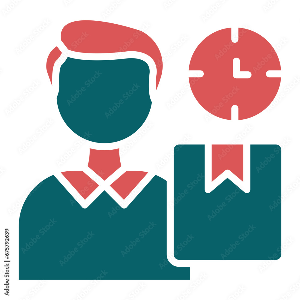 Vector Design Lead Time Icon Style Vector Design Lead Time Icon Style