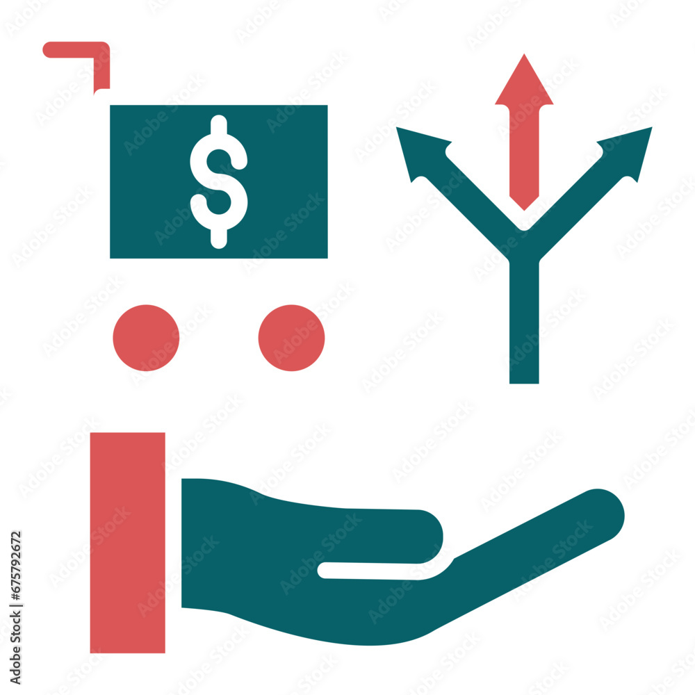 Vector Design Cross Selling Icon Style Vector Design Cross Selling Icon Style