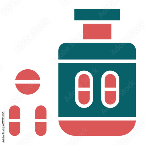 Vector Design Antidepressant Icon Style