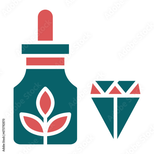 Vector Design Cbd Crystals Icon Style