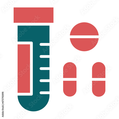 Vector Design Drug Test Icon Style