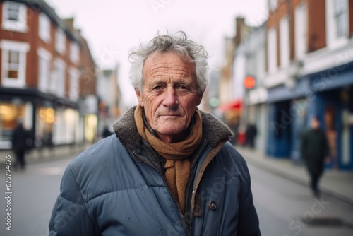 Portrait of a senior man in the street of London, UK