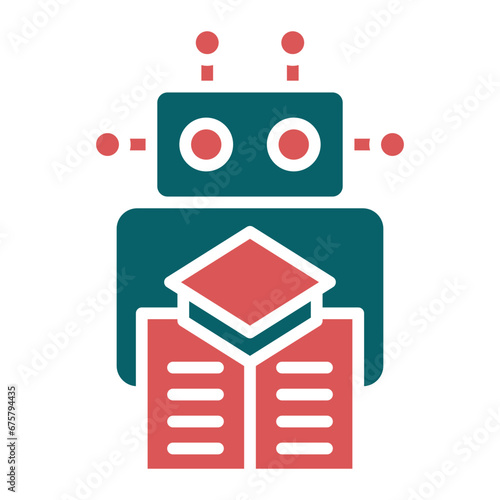 Vector Design Machine Learning Icon Style