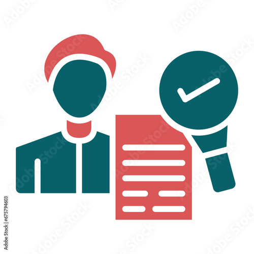 Vector Design Background Check Icon Style