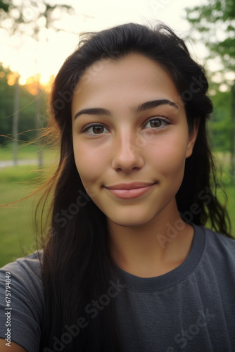 "Enigmatic Teenage Self-Portrait", Raw Selfies of random people