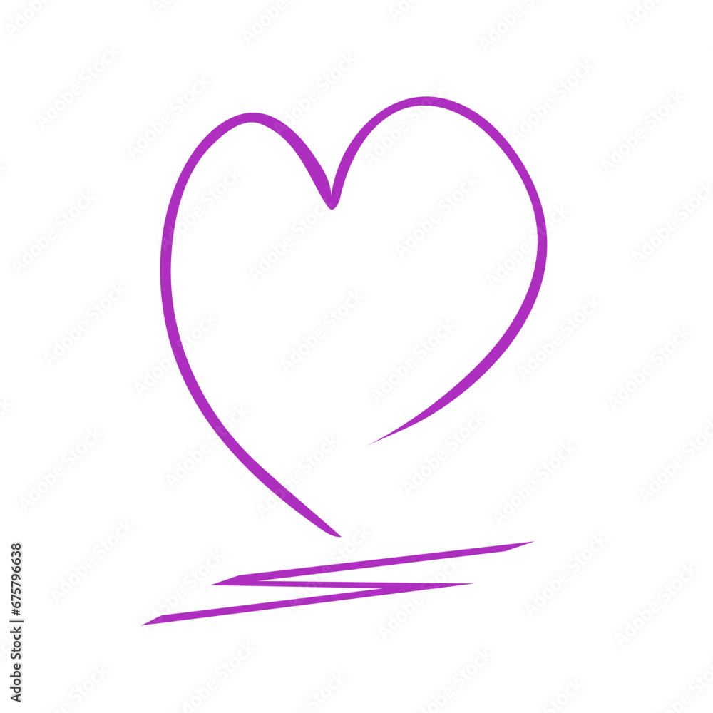 Love – Hand-Drawn Heart Art