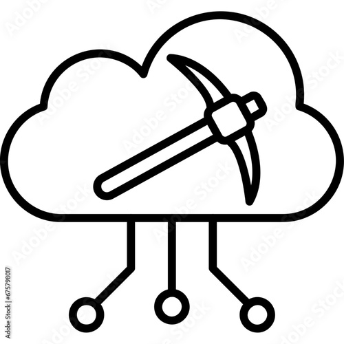 Cloud Mining Icon