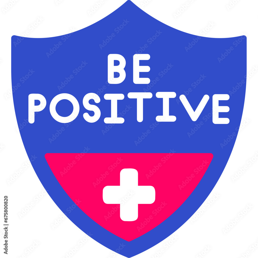 Fototapeta premium Be Positive Icon