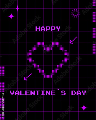 valentine day, minimalist geometric elements