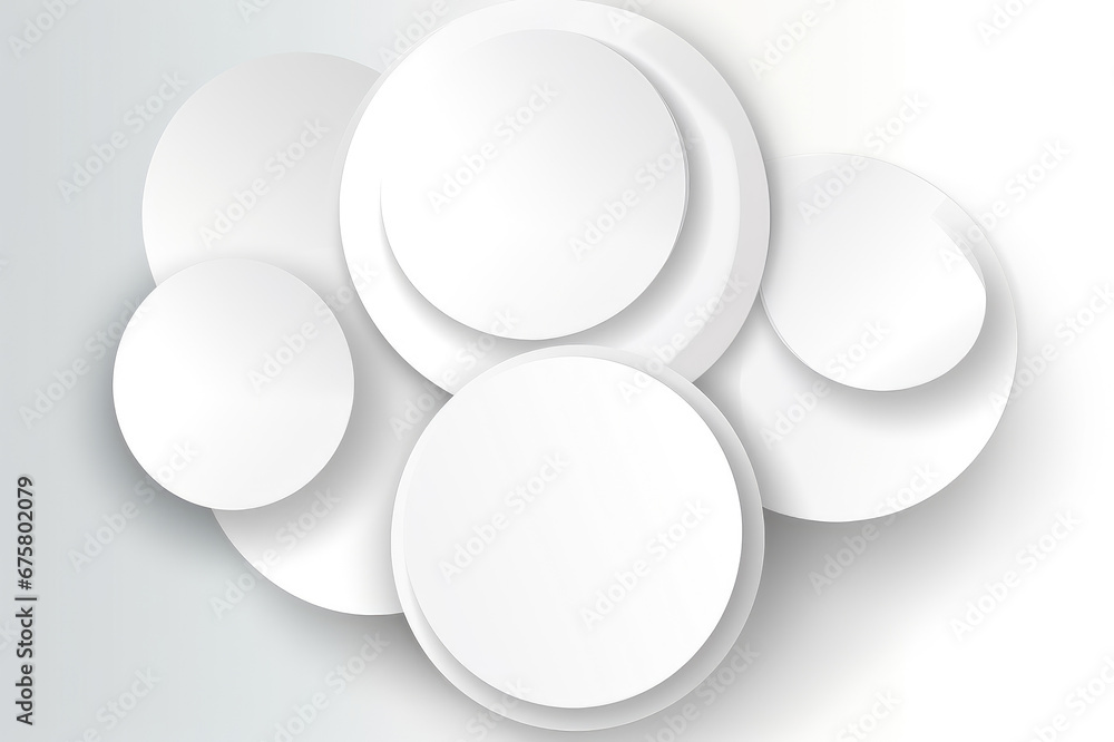 White round background material White round background material