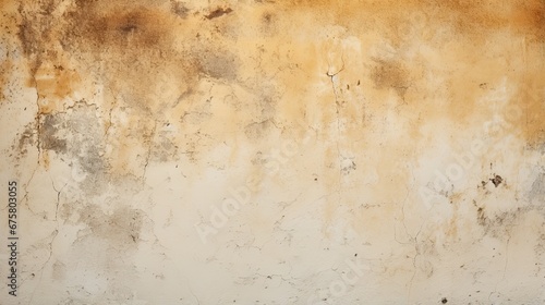 Colour old concrete wall texture background. Close Up retro plain cream color cement wall background texture. Design paper vintage parchment element show or advertise or promote product on display. © Xabrina