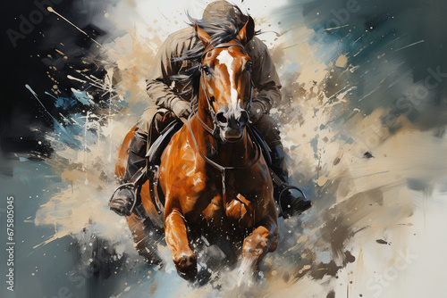 horse and rider © Oleksandr
