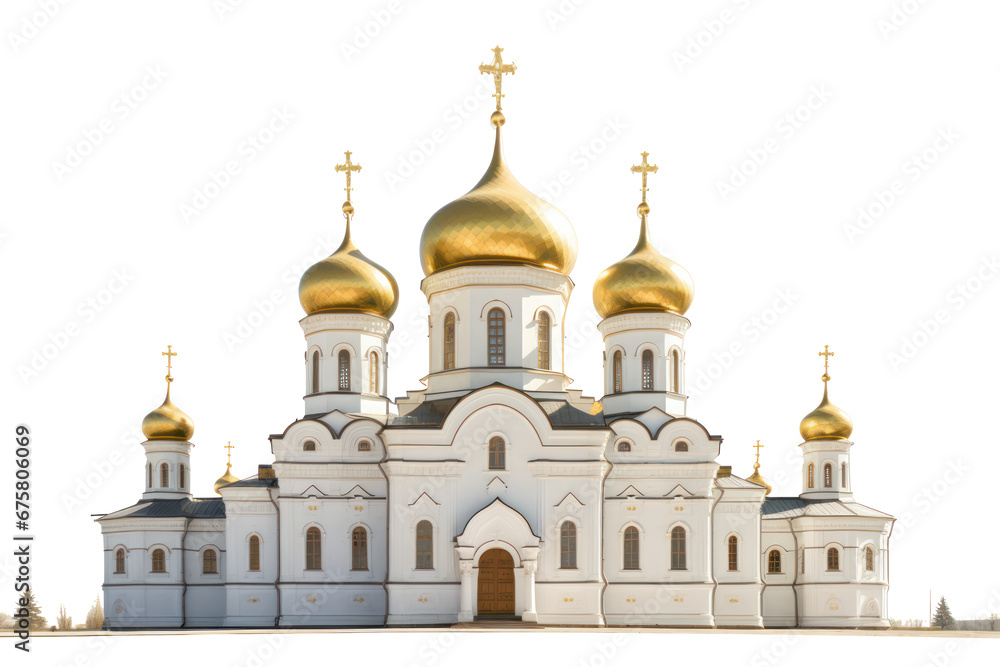 orthodox church, isolated on transparent background, png file