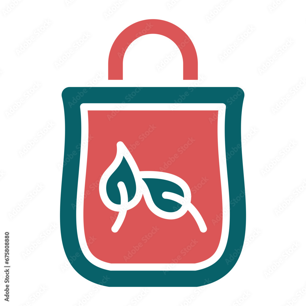 Eco Bag Icon Style Eco Bag Icon Style