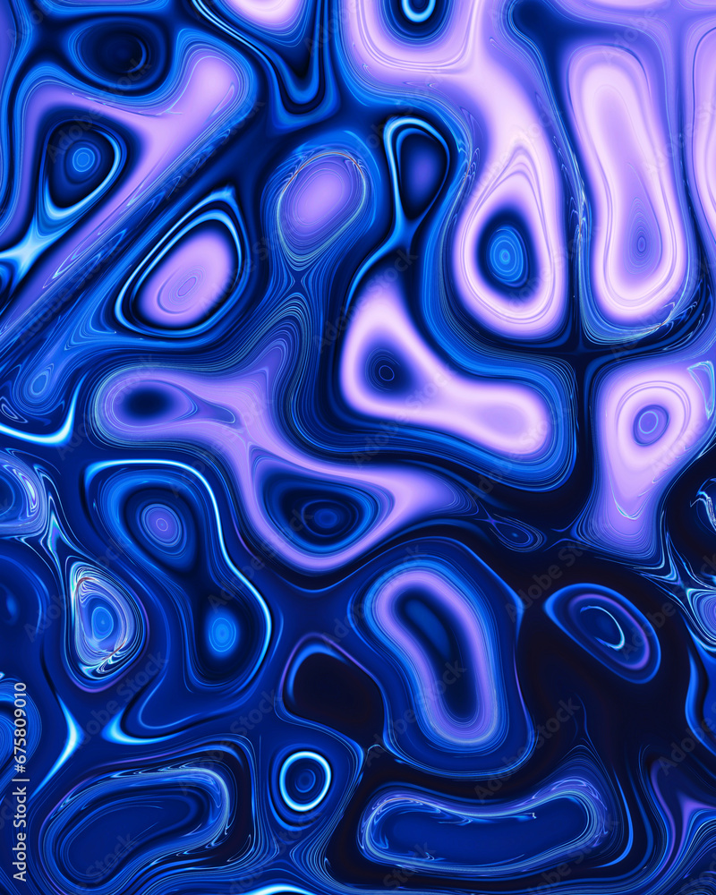 Abstract liquid space pattern art with circles and waves Abstract liquid space pattern art with circles and waves