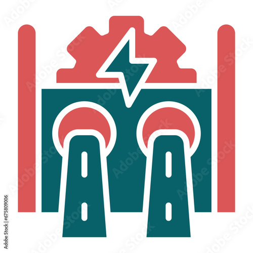 Hydroelectricity Icon Style