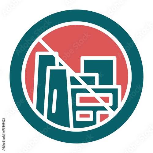 No Fossil Fuels Icon Style