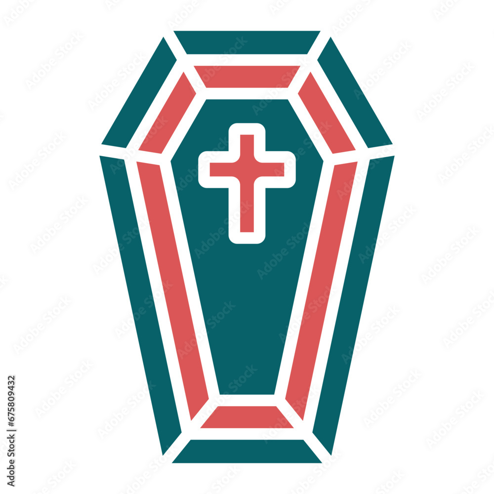 Obraz premium Coffin Icon Style