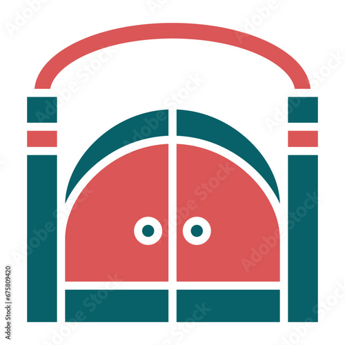 Cementery Gate Icon Style