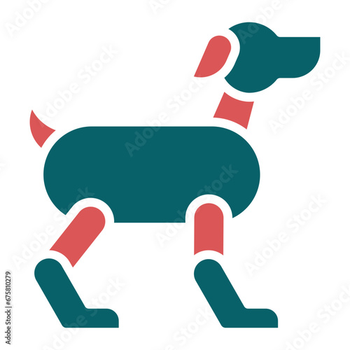 Robot Dog Icon Style