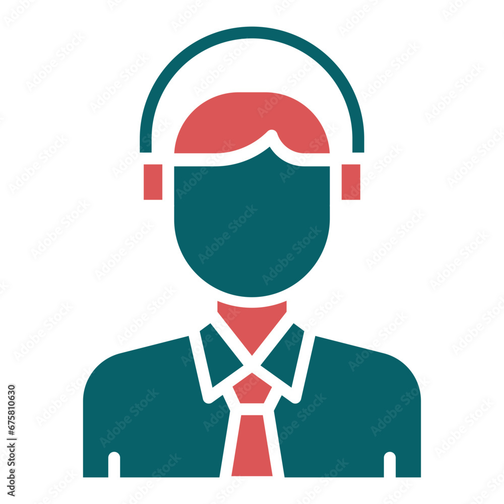 Airline Agent Icon Style